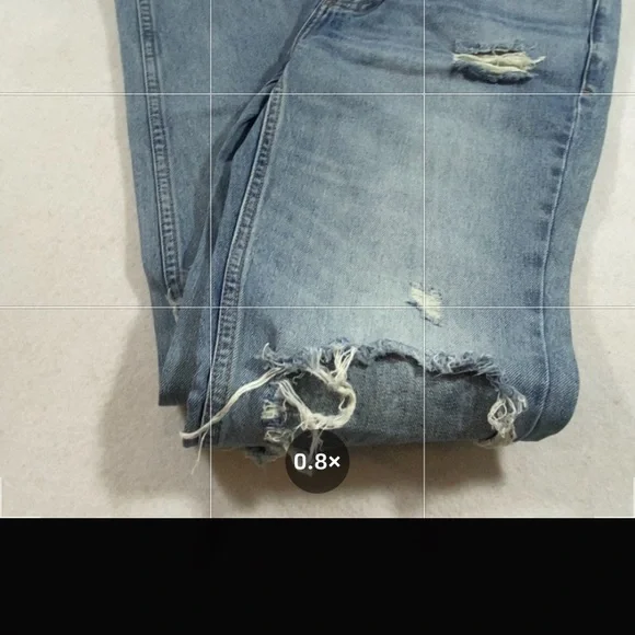 Pacsun Jeans Slim Straight Fit 30x30 Ripped Jeans light wash distressed pants - Picture 6 of 10